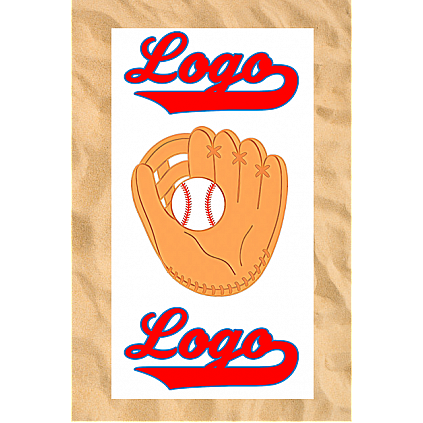 Asciugamano da spiaggia Club All-Over: Guanto