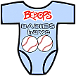Club Baby Romper: Balls