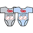 Club Baby Romper: Balls