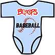 Club Baby Romper: Honkbalnaden