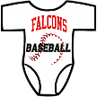 Club Baby Romper: Honkbalnaden