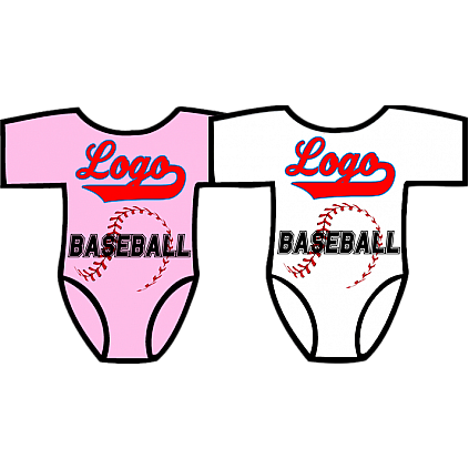 Club Baby Romper: Honkbalnaden