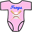 Club Baby Romper: Crossed Bats