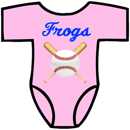 Club Baby Romper: Crossed Bats