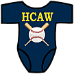 Club Baby Romper: Crossed Bats