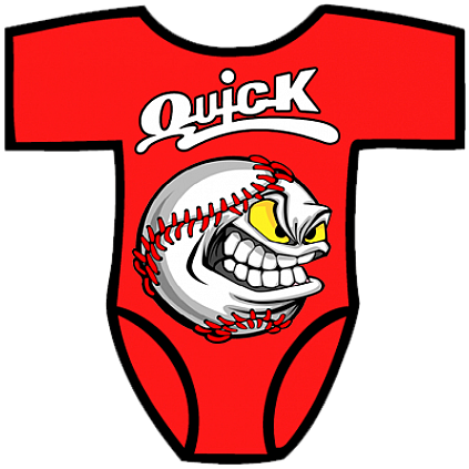 Club Baby Romper: Angry Baseball