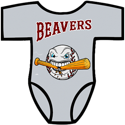 Club Baby Romper: Cracked Bat