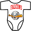 Club Baby Romper: Cracked Bat