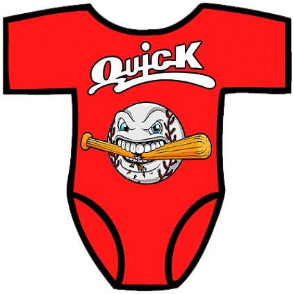 Club Baby Romper: Cracked Bat