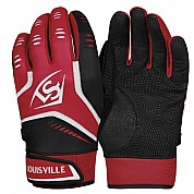 Louisville Slugger Omaha Batting gloves, Red 