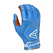Easton Walk Off NX Batting Gloves Caramel/Carolina Blue