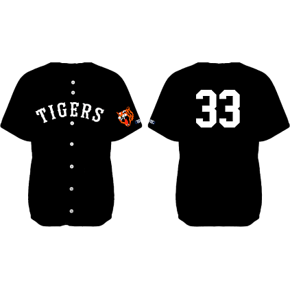 Tampere Tigers Jersey Black: Flatback Mesh