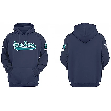 Euro Stars Hoodie: Navy