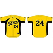 Maglia Romford Wasps, maglia con retro piatto: Giallo