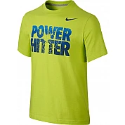 Nike T-Shirt Jugend Power Hitter: Neongelb