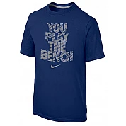 Camiseta Nike Juvenil Play the Bench: Azul