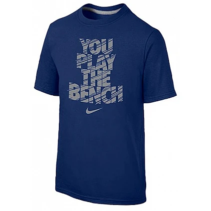 Nike T-Shirt Youth Play the Bench: Blue