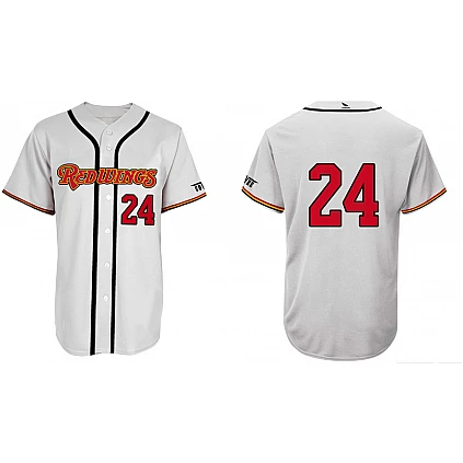 Rennes Redwings Jersey, White: Flatback Mesh