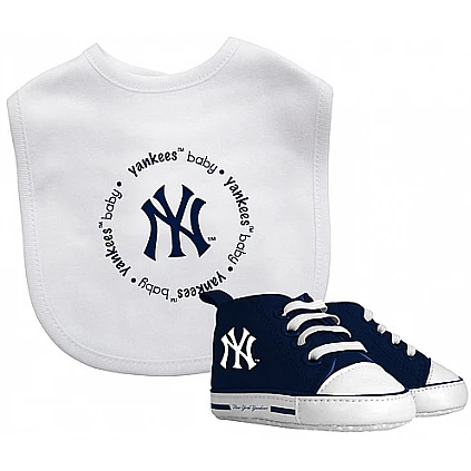 Baby Set Slabbetje + Schoentjes: Yankees