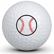 Baseball Golfballs (3)