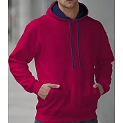 Hooded Sweater 2 Color: Hot Pink/Navy