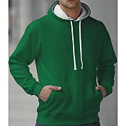 Hooded Sweater 2 Color: Kelly/White