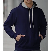 Hooded Sweater 2 Color: Navy/Grey