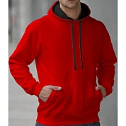 Hooded Sweater 2 Color: Red/Black