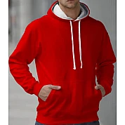 Hooded Sweater 2 Color: Red/White