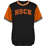 Vintage No-Button Short Sleeve Baseball Jersey