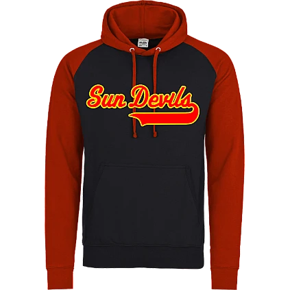 Felpa con cappuccio a contrasto Sun Devils