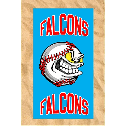 Club All-Over Beach Towel: Angry Baseball