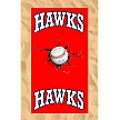 Club All-Over Beach Towel: Cracked Baseball