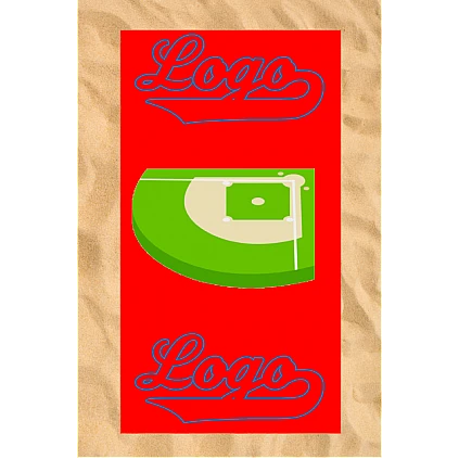 Club All-Over Beach Towel: Field