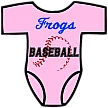 Club Baby Romper: Baseball Seams