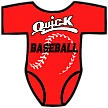 Club Baby Romper: Baseball Seams