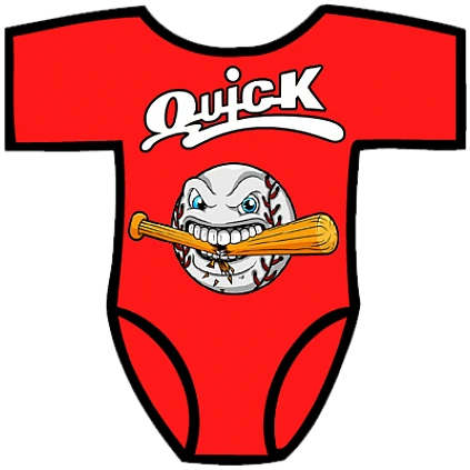 Club Baby Romper: Cracked Bat