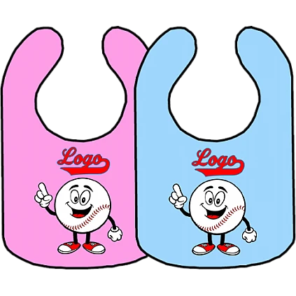 Club Baby Bib: Happy Baseball