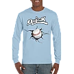 Club T-Shirt, Long Sleeve: Crack Baseball