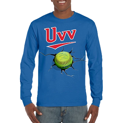 Club T-Shirt, Long Sleeve: Crack Softball