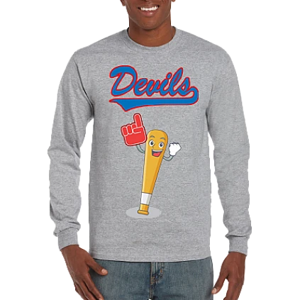 Club T-Shirt, Long Sleeve: Happy Bat