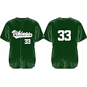 Amager Jersey, Dark Green, Full-Button: Flatback Mesh