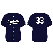 Maglia da baseball per battitori: Maglia Flatback