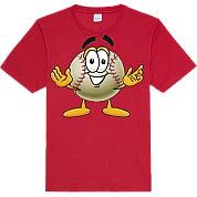 Mr. Baseball T-Shirt Rood: Handjes 