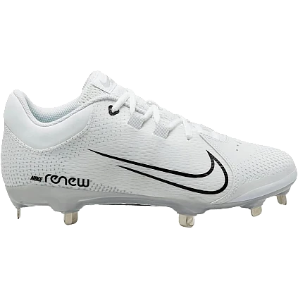 Nike Hyperdiamond 4 Pro Metal, Mujer: Blanco/Negro