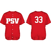 PSV Shirt, Rood: Flatback Mesh