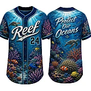 Party Jersey Mesh: Coral Reef