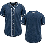  Party Jersey Mesh: Denim Blanko