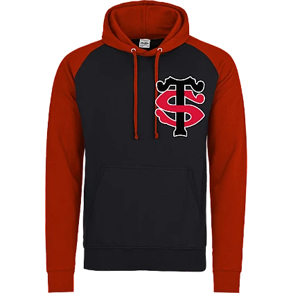 Sudadera con capucha en contraste Stade Toulousain