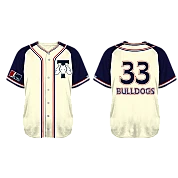 Trondheim Baseballklubb Jersey, Cream: Flatback Mesh